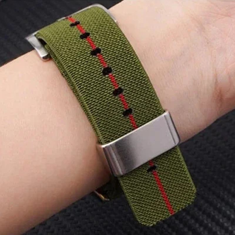 Nylon Canvas strap Watch Band 18mm 20mm 22mm 24mm Bracelet for Men Women Replacement Accessories Sport Quick Relace Wrist Band