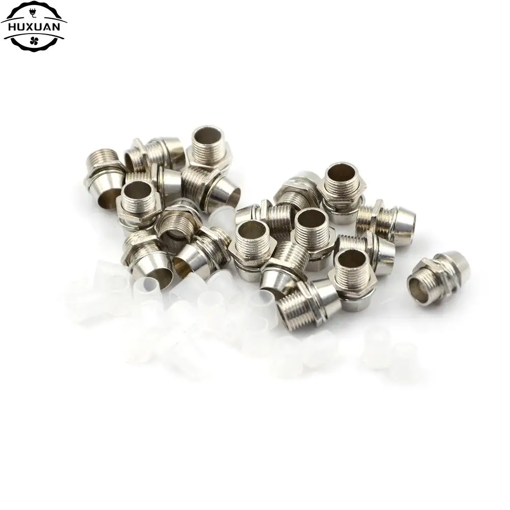 New 20pcs/pack Copper 5mm Light Emitting Diode LED Holder Mount Panel Display Thread Mount Holder Size 8mm Wholesale