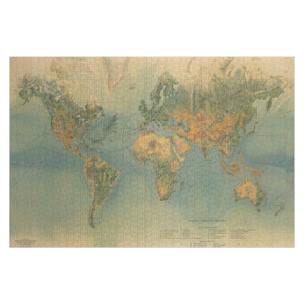 

Old World Maritime Fuel Station Shipping Routes Map (1920) Vintage Global Nautical Boating Atlas Jigsaw Puzzle