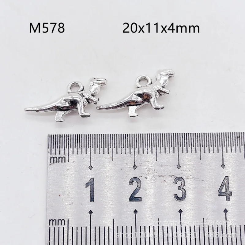 Factory Direct Sales 100Pieces Little Dinosaur Ornament DIYJewelry Bracelet Necklace Earrings Small Pendant