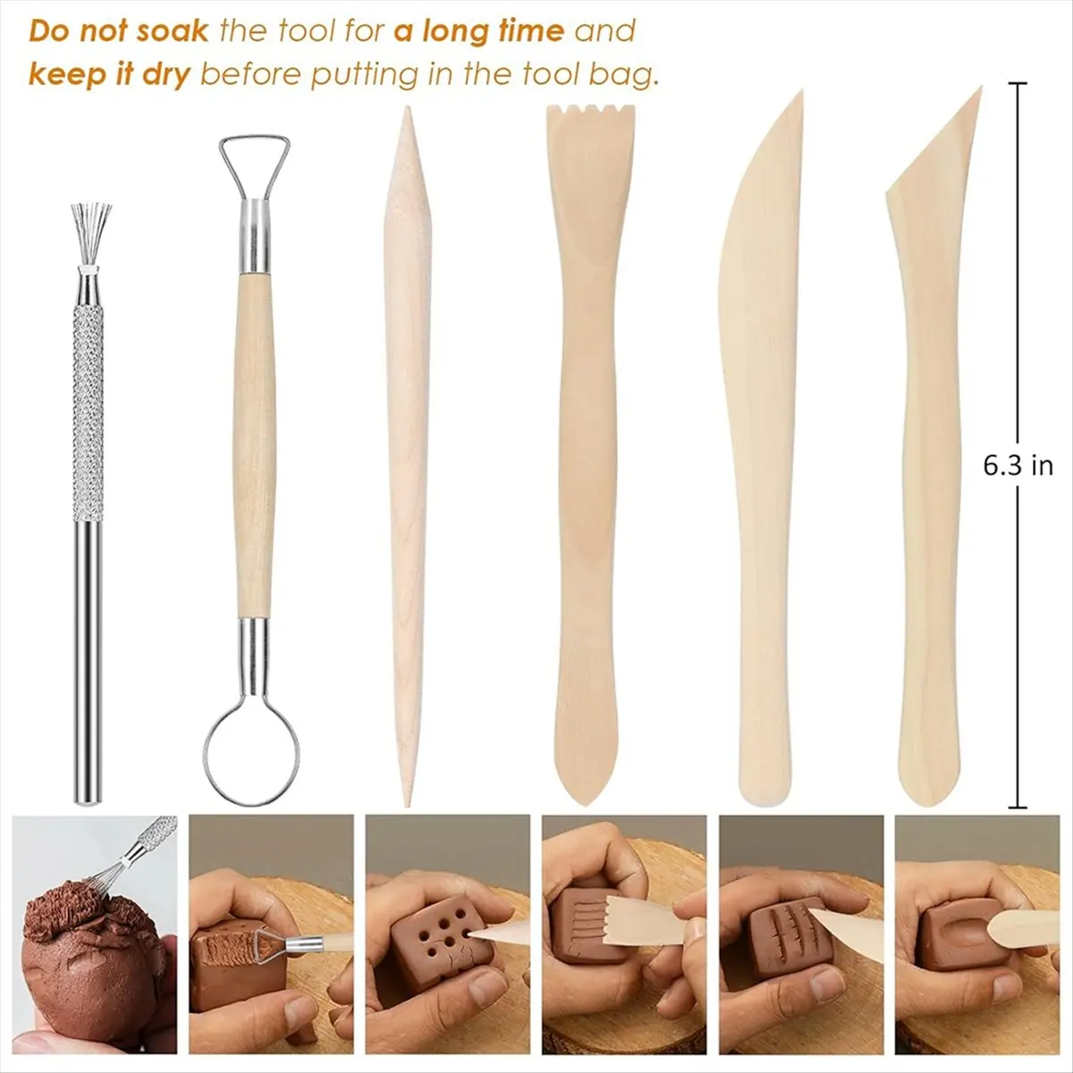 Clay Tools Kit, 28pcs Air Dry Clay Tools for Pottery Polymer Clay Sculpting Tool Kit [2026 MOCC]