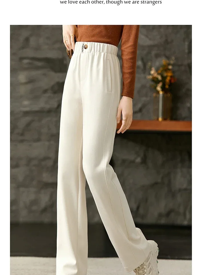SENTUBILA Weite Sweatpants für Damen, Casual-Hose, Koreanische Mode 2026, Hose mit elastischem Bund, Damenbekleidung, Streetwear 153KA3216 – Detail 17