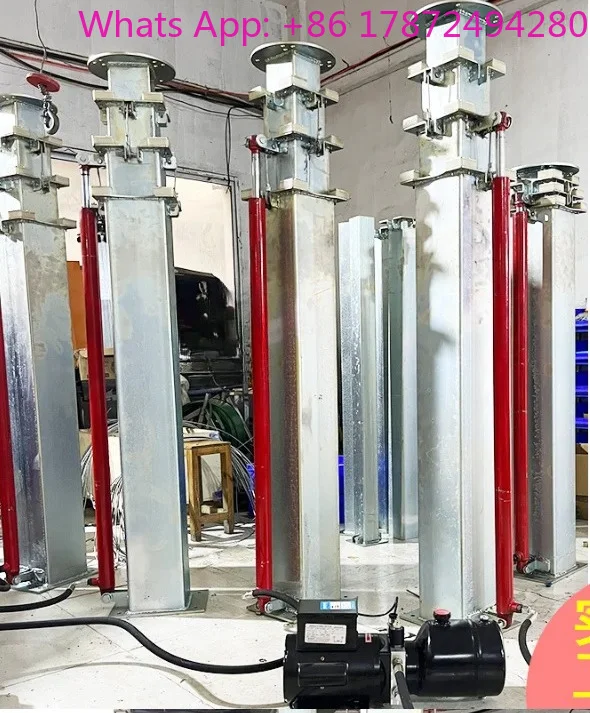 Telescopic Hydraulic Mast Cylinder for Antenna Light Tower         Mount