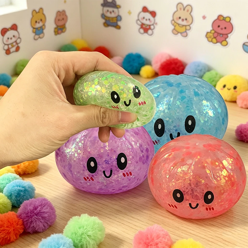 Squishy Stress Relief Toys Random Blind Box Styles Mini Bun Stress Toys Water Texture Slow Rebound Fake Food Models