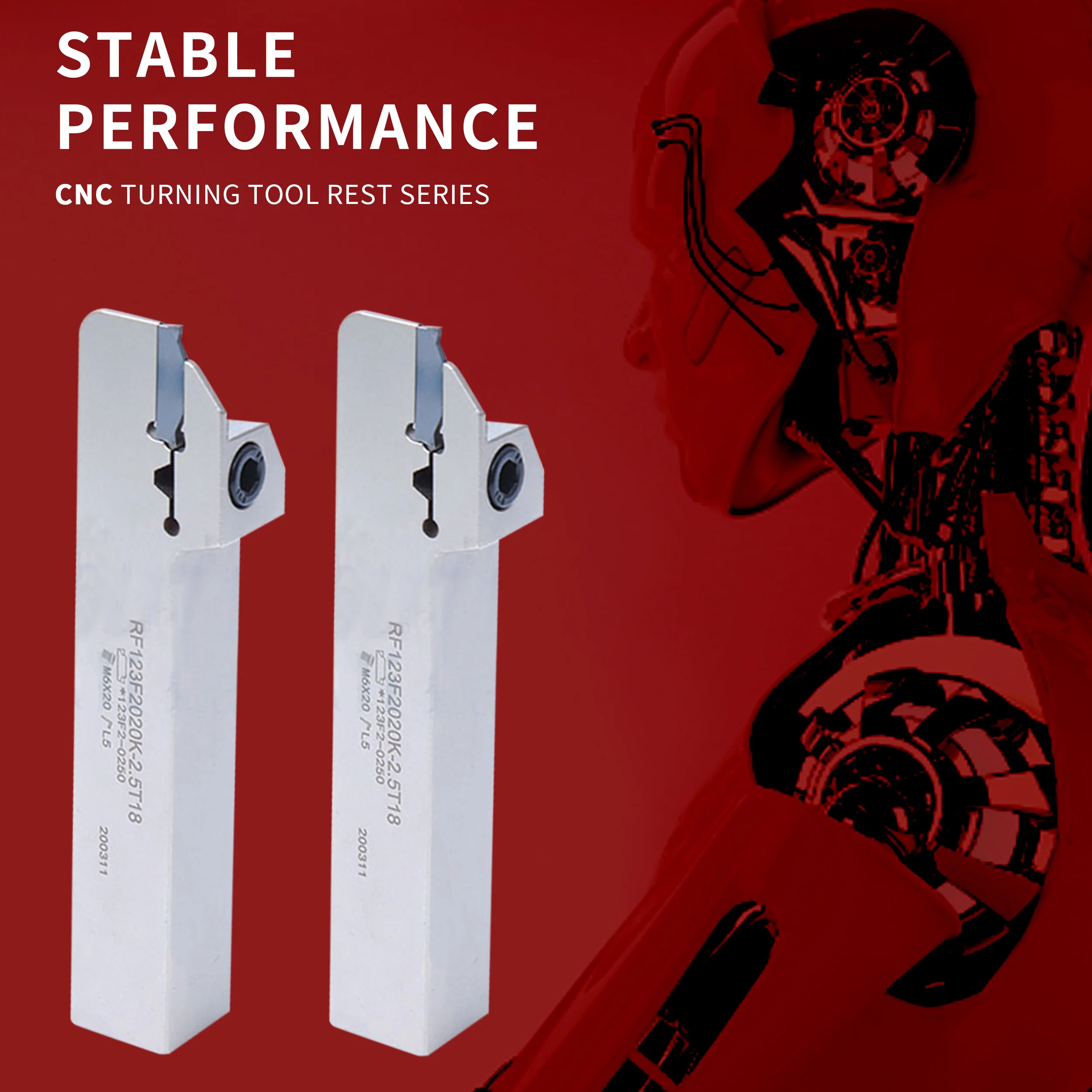 RF123T06-1212BM/2020 RF123 G2525/E1616-2T17/2020-4T25/2020K-2.5T18 Lathe External Cutting Groove CNC Tool Holder Use N123 insert