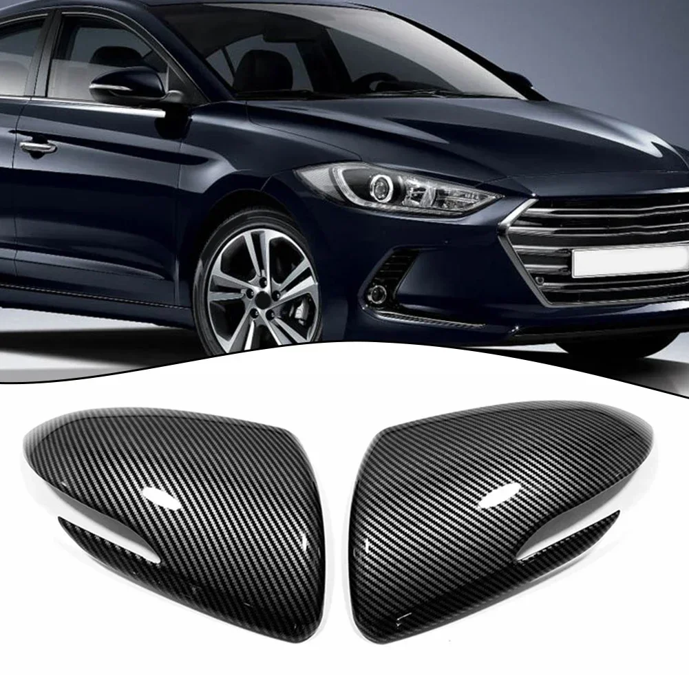 For Hyundai Elantra Transform your For Hyundai Elantra I30 with Carbon Fiber Side Door Rearview Mirror Covers Premium Look!