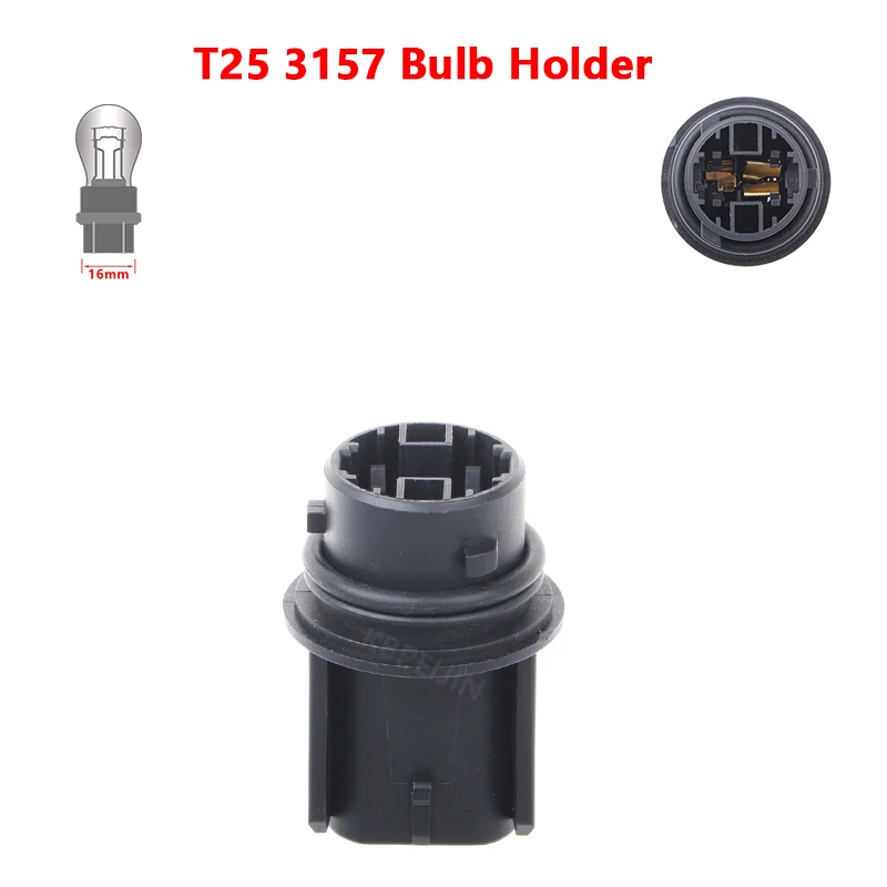 

Патрон переднего указателя поворота для грузовика Freightliner Cascadia T25, держатель лампы 3157, запчасти для автомобильных фар, 1 шт.