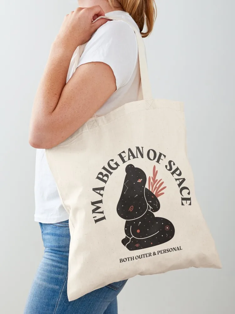 

I'm A Big Fan Of Space, Both Outer & Personal Tote Bag custom fabric bag large tote bag tote bags aesthetic eco pack