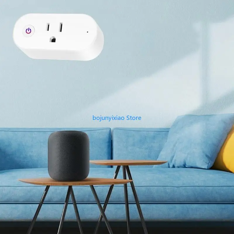 

900B Intelligent Socket WiFi US Plug 3pin Adapter Homes Remote & Voice Control Plug