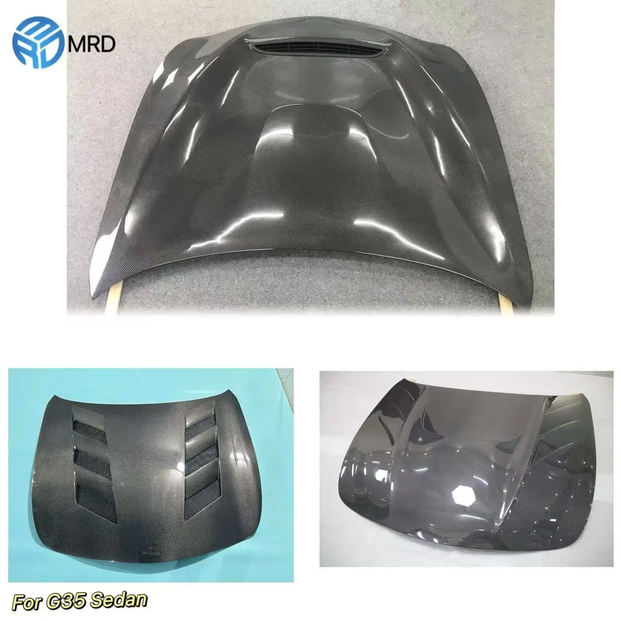 

MRD Carbon Hood for Infiniti G35 Sedan Carbon Fiber Hood AMS GTS