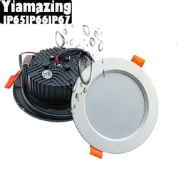 Spot Lumineux LED Imperméable Conforme à la Norme IP65, IP66, IP67, Éclairage d'Extérieur, Idéal pour une Cuisine spatirée, 5/7/9/12W, 220V