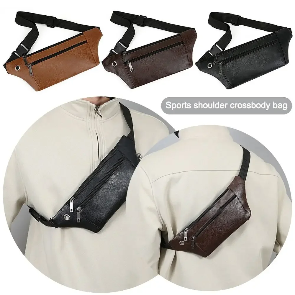Fashion Waterproof Waist Bag Wear-Resistant Multifunctional Phone Bag PU Sports Bag - view 5