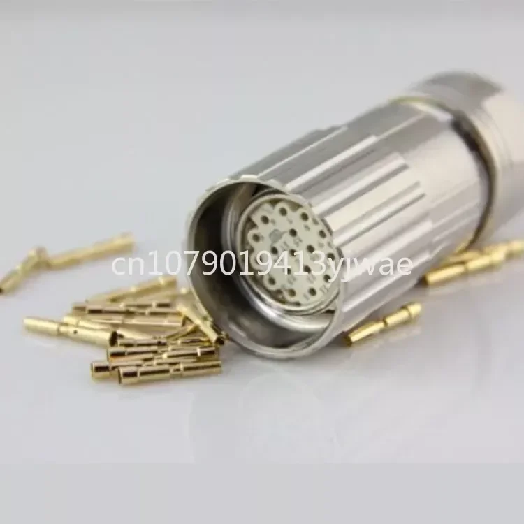 For M23 6 7 9 12 17 19 Pin Plug Perempuan/Laki-laki Konektor M623 untuk Servo Motor Encoder in stock