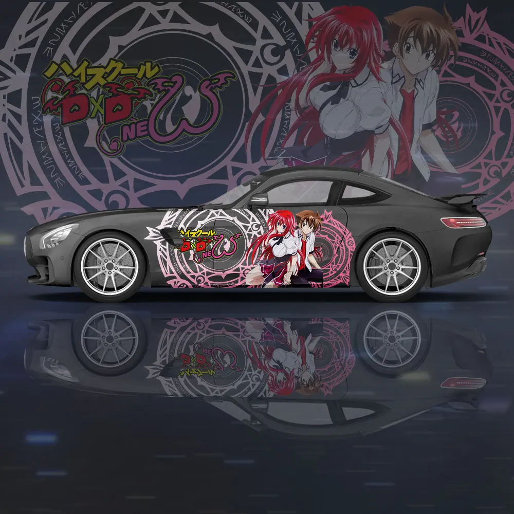 

High School DxD Girl Car Wrap Protect Stickers Car Decal Creative Sticker Car Body Appearance Modification Decorative Sticker