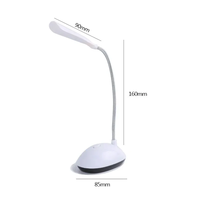 1 قطعة LED مصباح طاولة قابل للطي القراءة الخفيفة AAA بطارية تعمل بالطاقة حماية العين ليلة مصباح غرفة نوم السرير دراسة الإضاءة مكتب الخفيفة