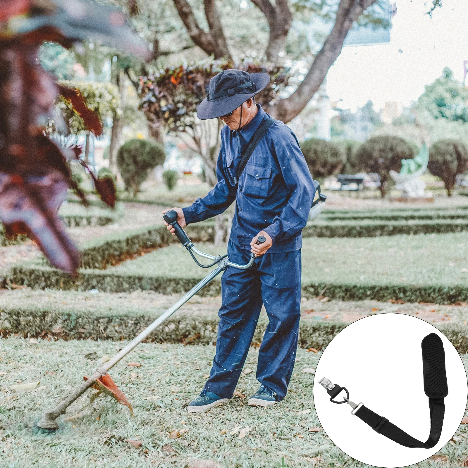 

1Pcs Trimmer Shoulder Belt Brush Cutter Padded Belt Distribute Weight on Shoulders Chest Hips for More Relaxed Use