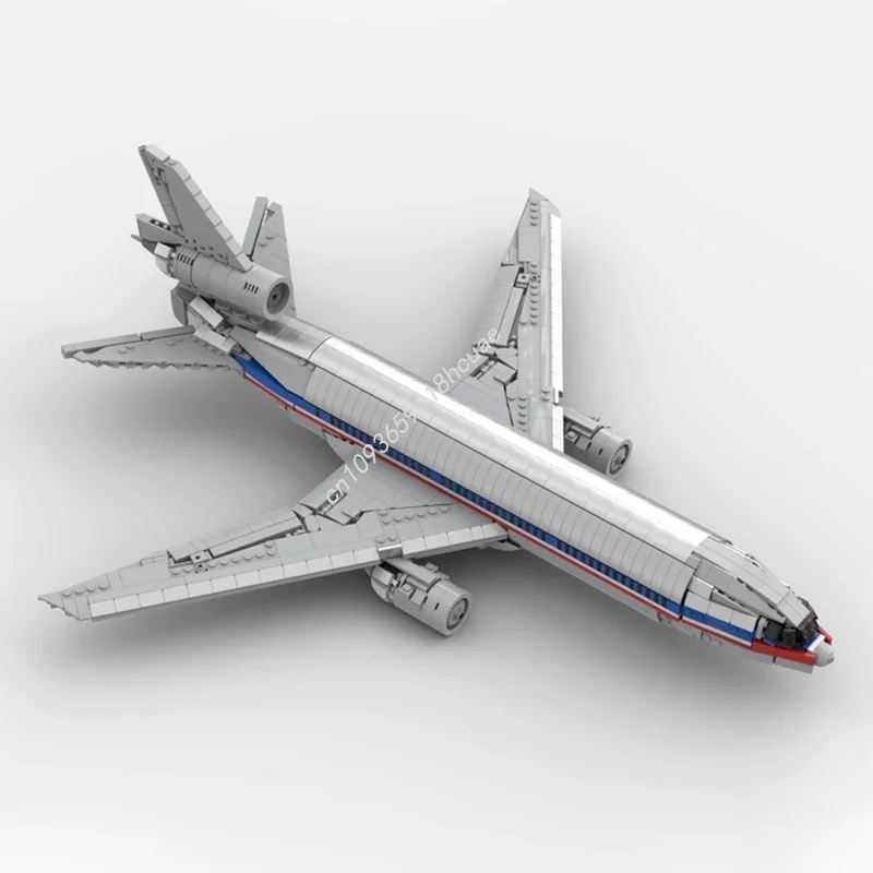 

1895 деталей MOC DC-10 American Airlines, конструктор, развивающий творческие способности, для подростков и взрослых коллекционеров, рождественский подарок