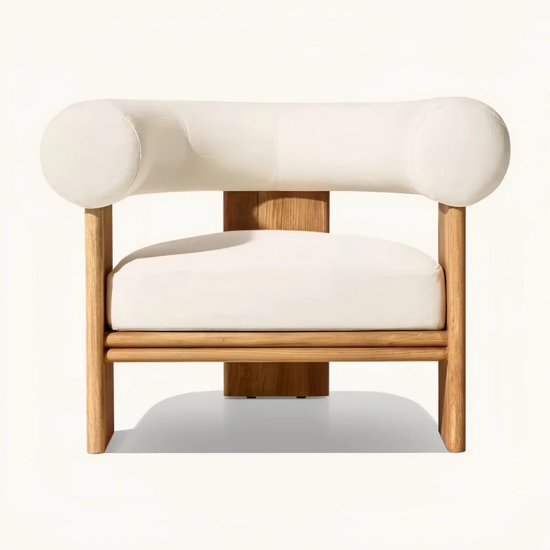 

Modern Teak Sofa Set For Outdoor Garden Courtyard Villa Hotel Leisure Living Room Beach-for Exterior Bedroom Apartment Use