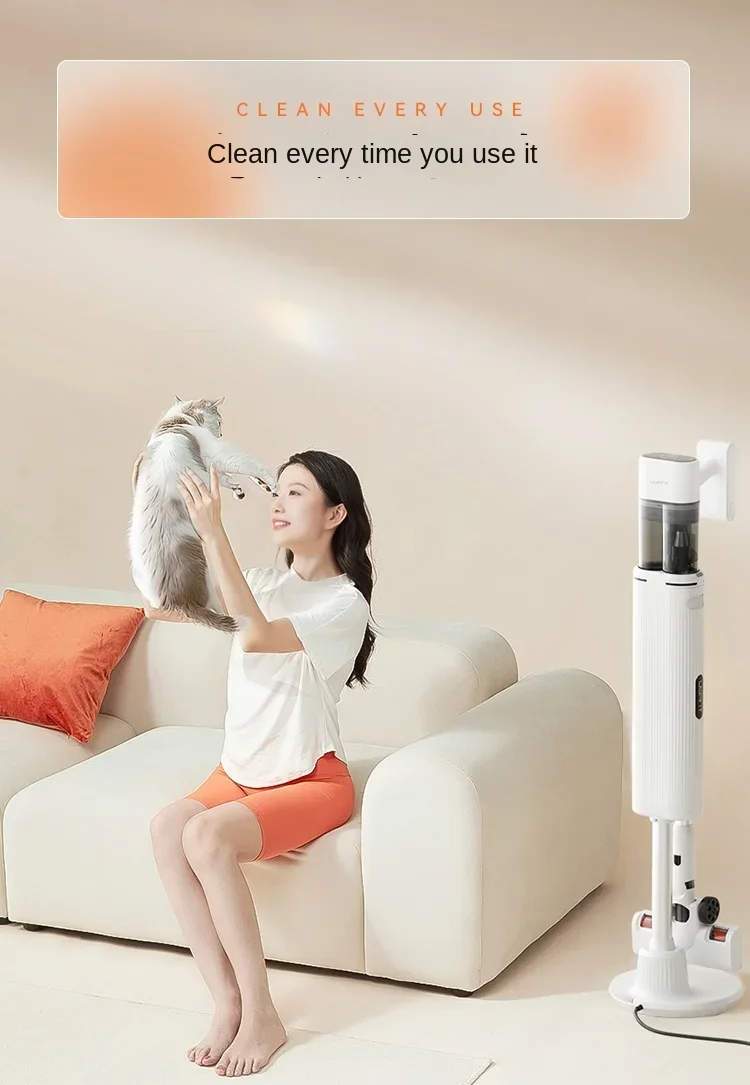 UWANT V200 Dust Collection Base Station Vacuum Cleaner, High Suction, Green Light, Dust Powder, Handheld Vacuum Cleaner