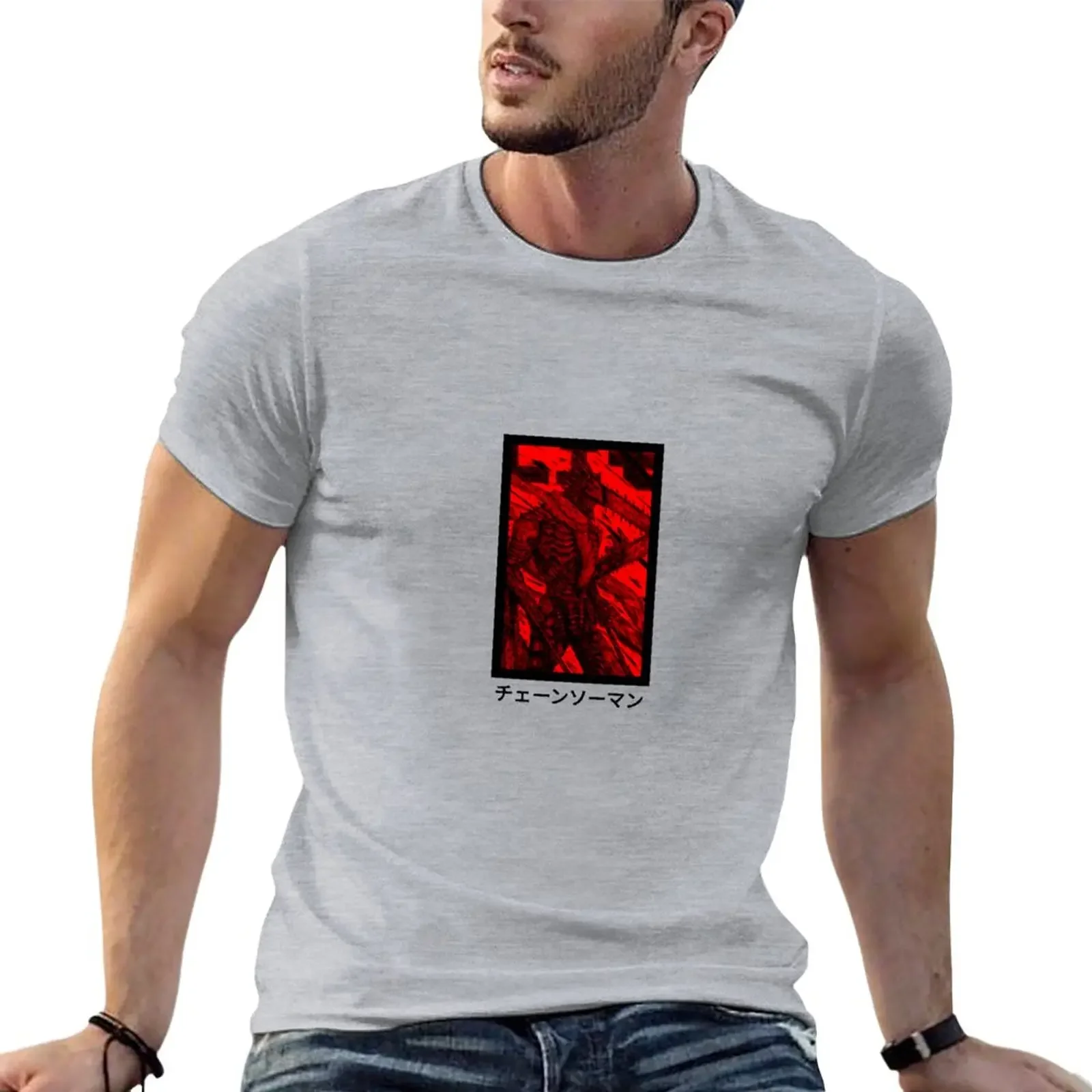 

Chainsawman Chainsaw Demon T-Shirt plus size tops customs design your own Aesthetic clothing men clothing