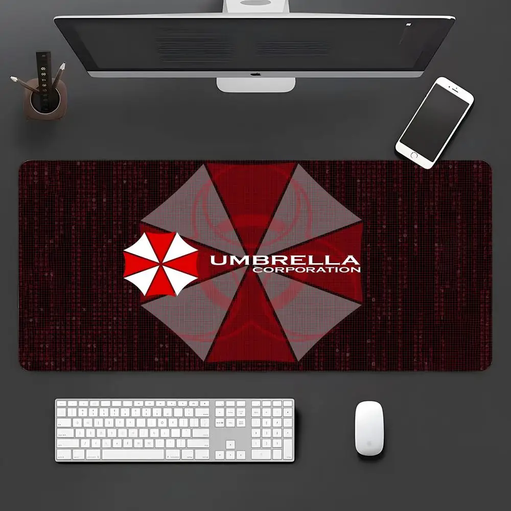 Evil resident terminato guarda-chuvas mouse pad jogos laptops mousepad gamer teclado tapete protetor de mesa anime dos desenhos animados mouse pads