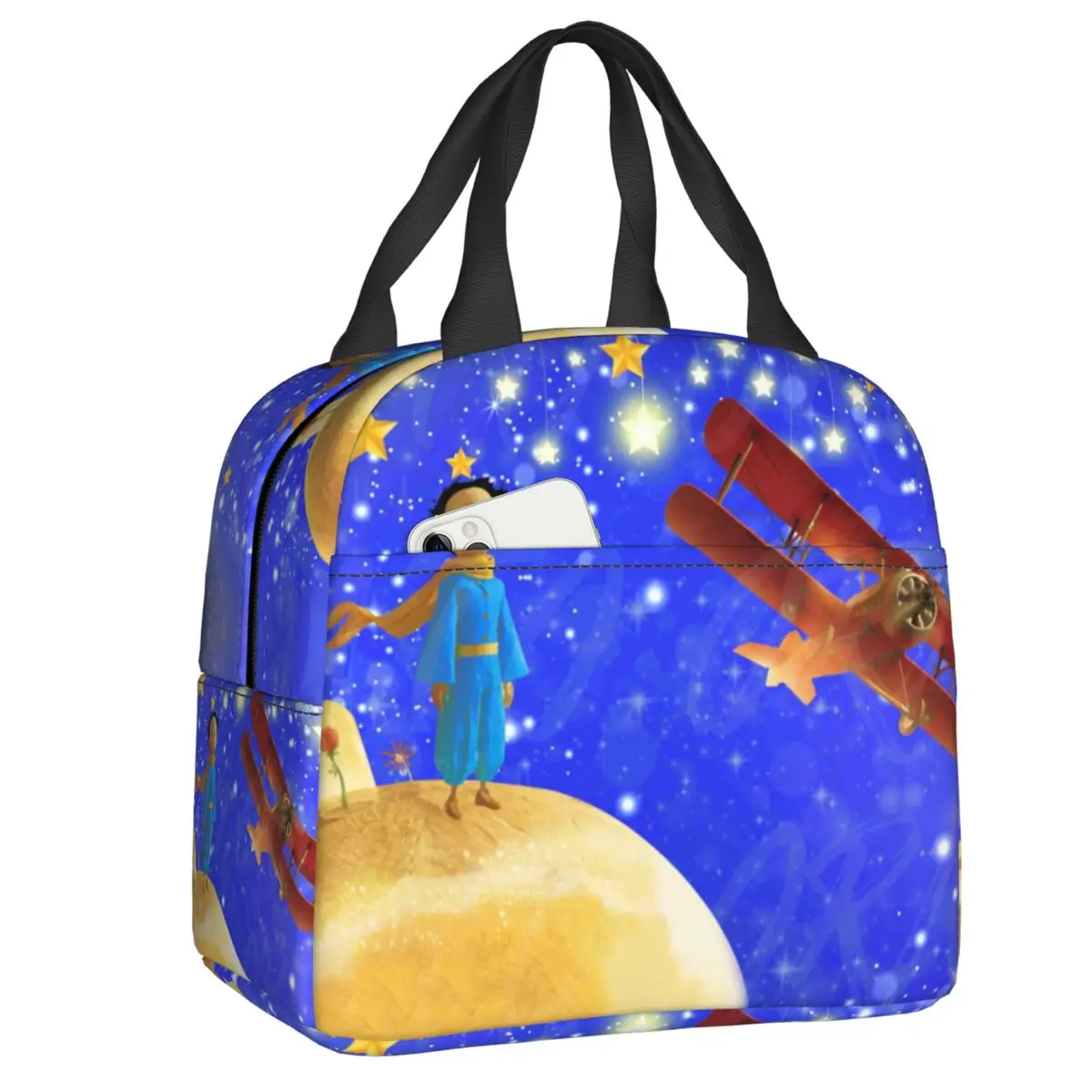 

Custom The Little Prince Lunch Bag Women Cooler Thermal Insulated Lunch Boxes for Adult Office