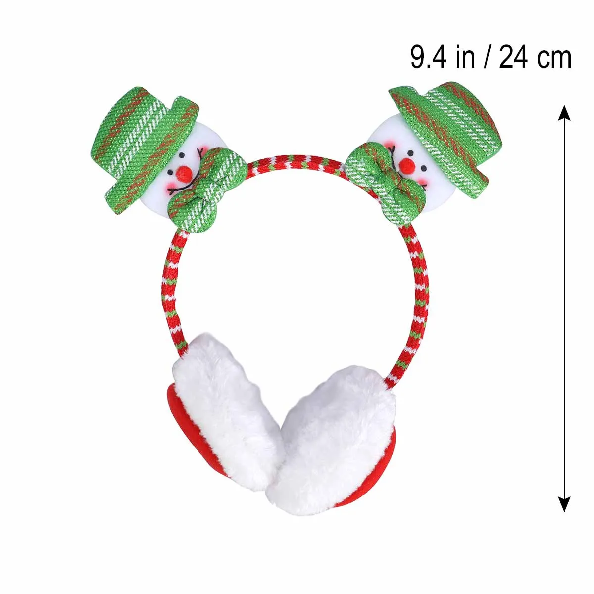 Christmas Earmuffs Winter Ear Covers Anti-Slip Premium Texture Suitable Long Sweater Scarf Holiday Parties Gift Kids Friends
