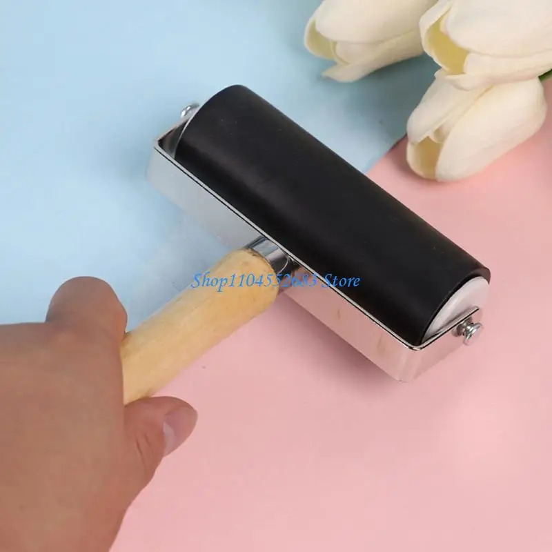 Y6GD Quality Rubber Roller Brayer Painting Roller for Efficient Transfer in Printmaking Craft Stamping Durability
