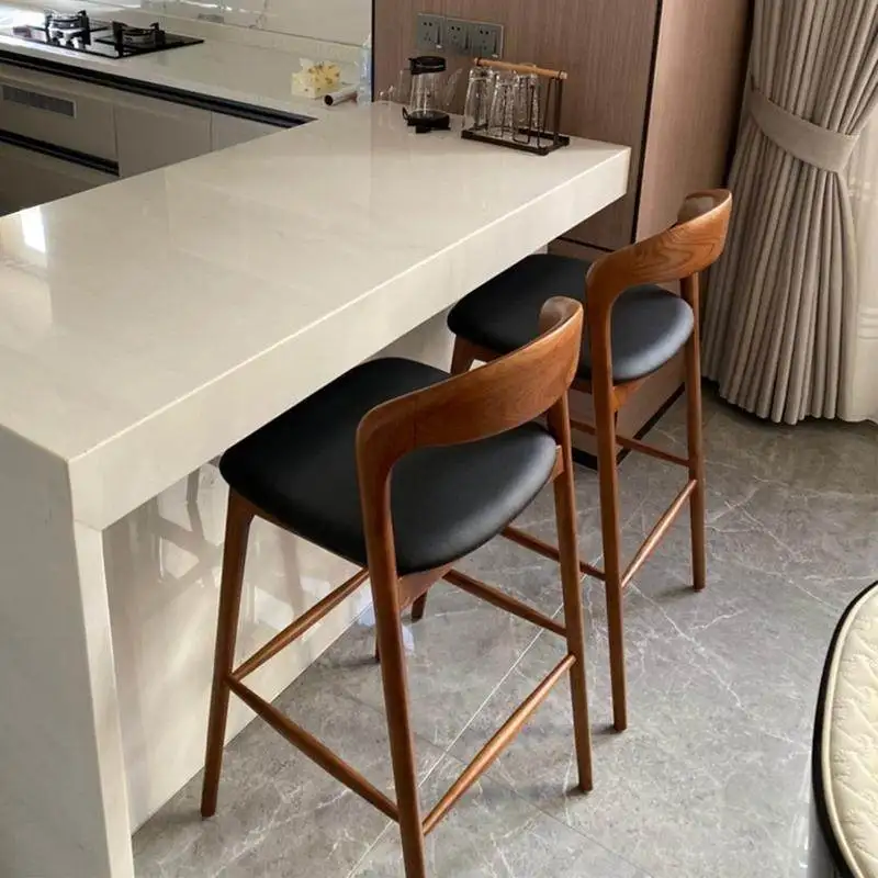 Tabourets de bar ergonomiques confortables, meubles tendance et minimalistes pour chambre à coucher, coiffeuse et réception