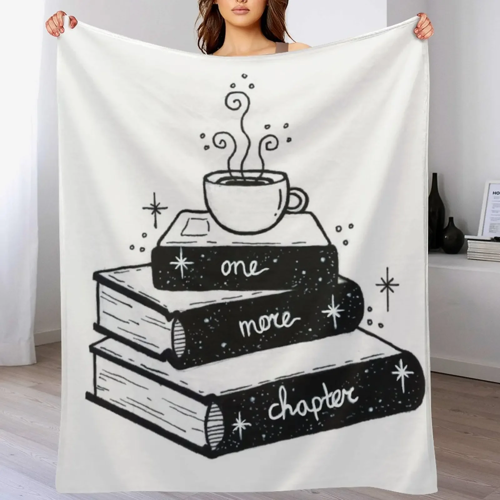 

One More Chapter Throw Blanket Summer Soft Big Personalized Gift Baby Blankets