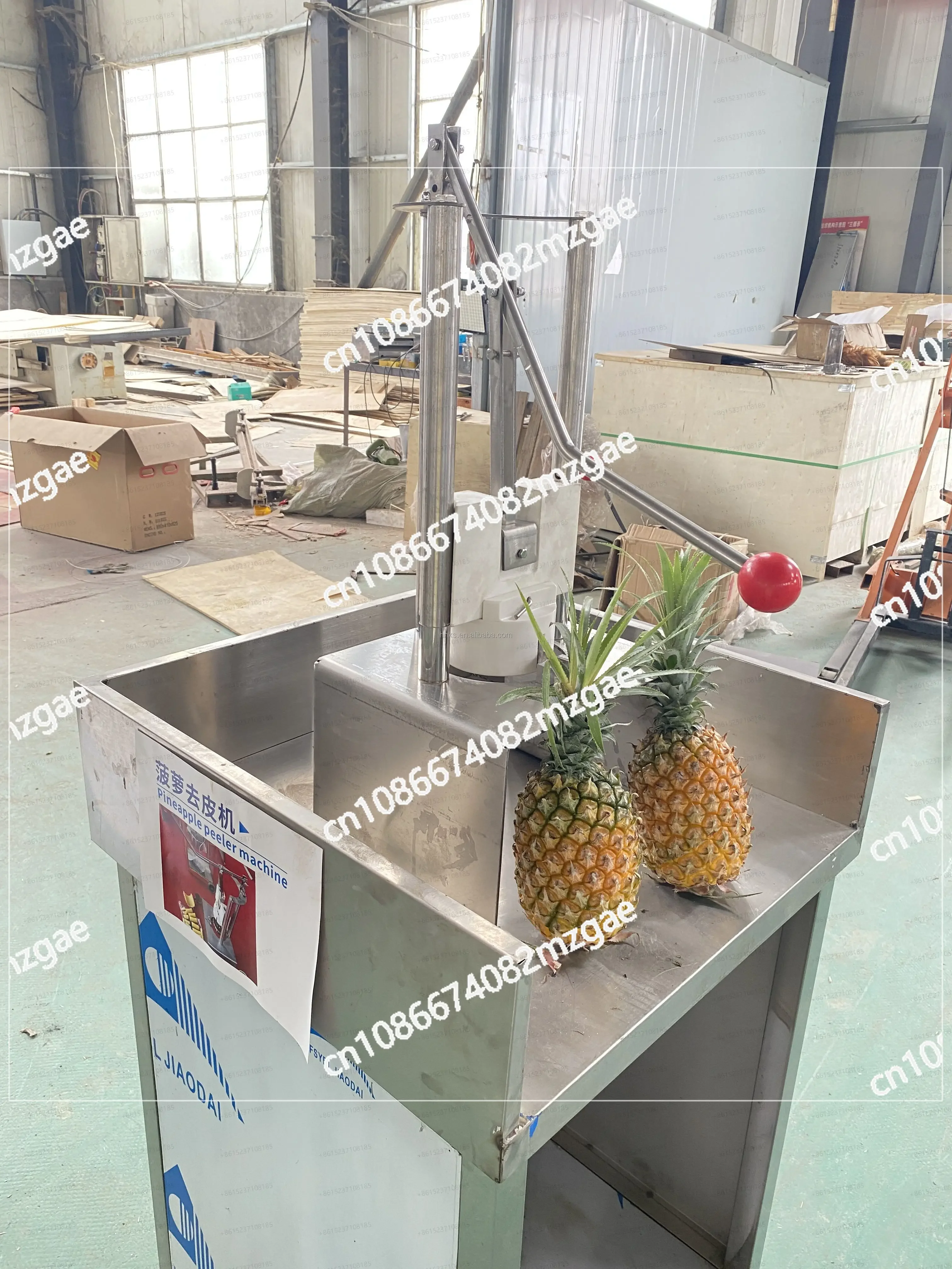 

Профессиональная обработка ананасов Машина для очистки ананасов и сердцевины из нержавеющей стали Машина для очистки ананасов