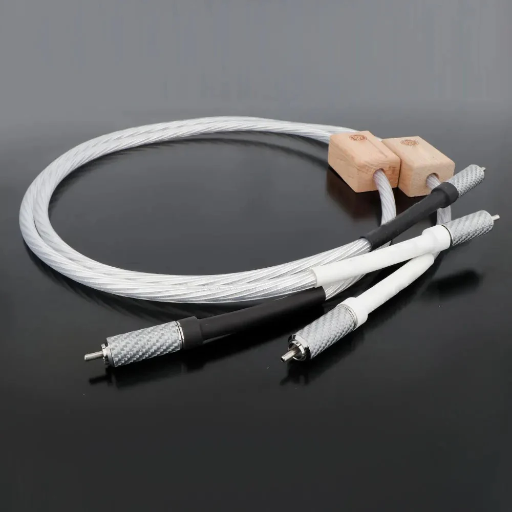 كابل الصوت RCA مع قابس ألياف الكربون ، مرجع Odin2 Nordost ، الربط ، زوج