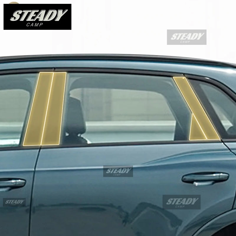 

Pre cutting Car Exterior Body B C Window pillar PPF paint protection film TPU scratch film For Audi Q3 Sporback 2021-2024