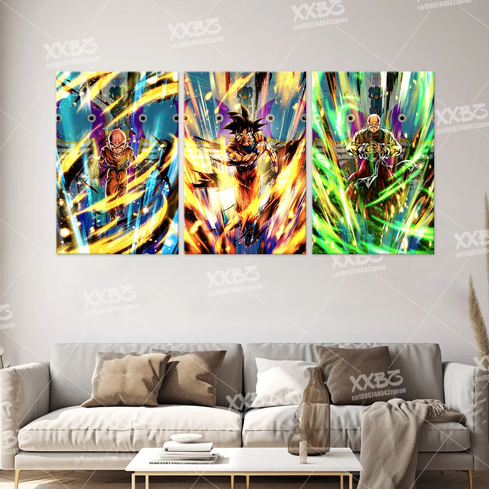 Dragon Ball decorazione della casa pittura Goku Wall Artwork Trunks Anime Poster Frieza Canvas Picture Piccolo Wallpaper per camera da letto