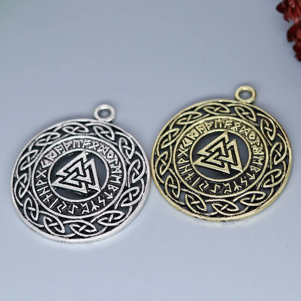 3pcs/Lot Infinity Knots Runes Runic Norse Celtic Charm Pendant for DIY Necklace Handmade Jewelry Making Bulk Accessories