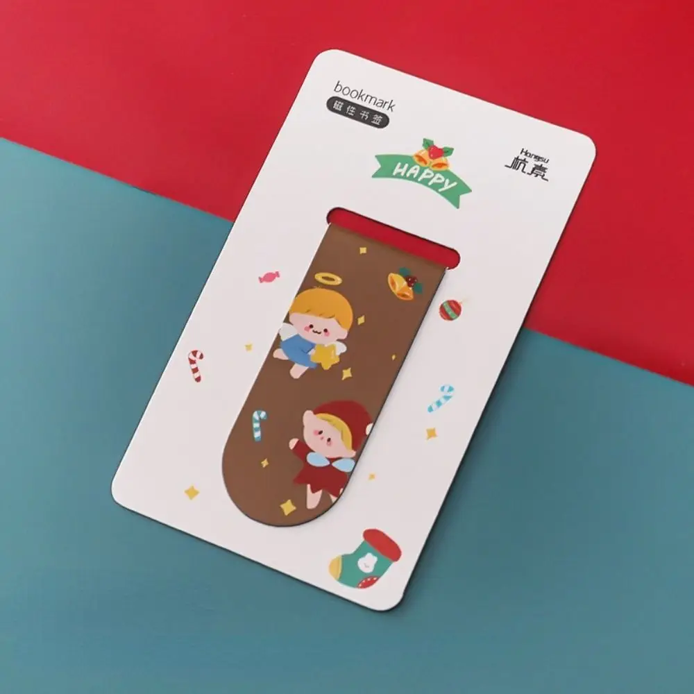 هدايا هدايا للمعلم طالب القرطاسية صفحة علامة القراءة علامة عيد الميلاد الإشارات المرجعية المغناطيسي مجلد صفحة الكتاب