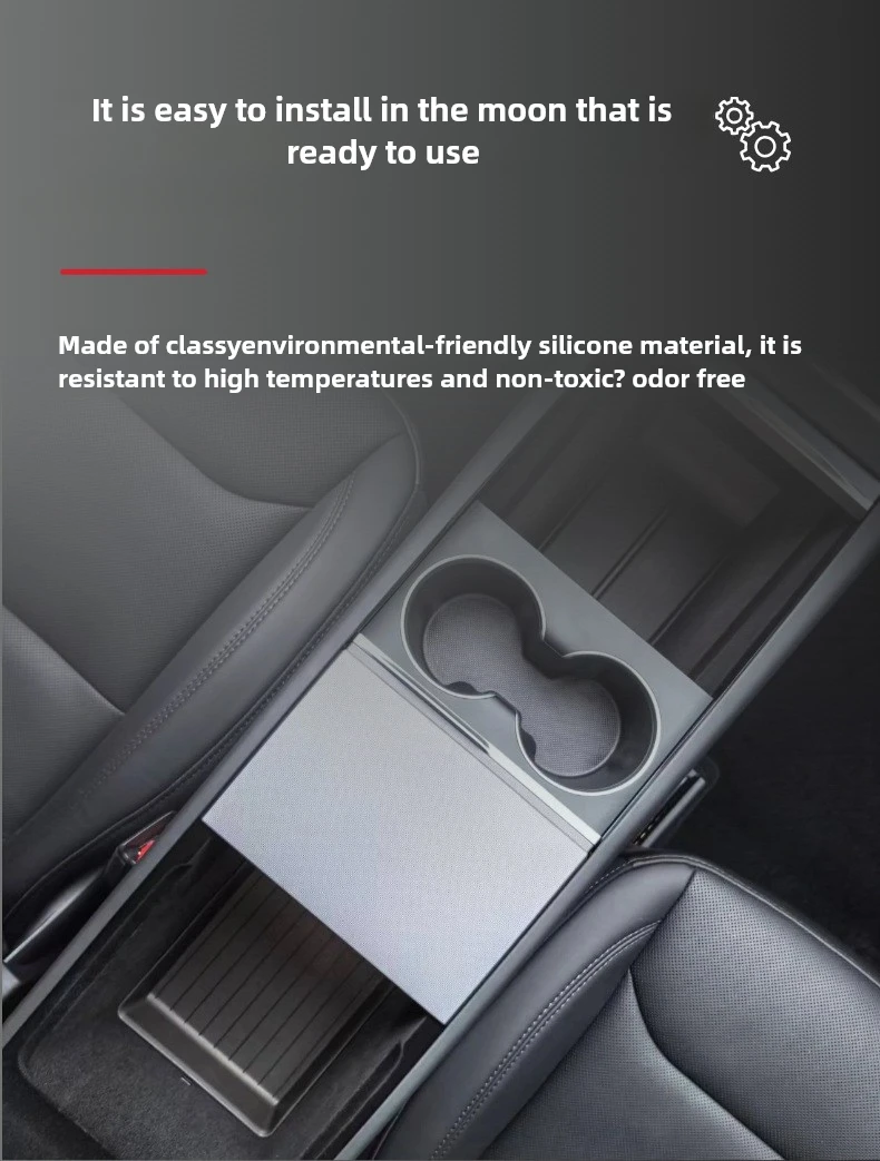 Für Tesla Model Y Juniper 2025 Mittelkonsole Aufbewahrungsbox Fach Modell 3 Highland 2024 Armlehnenbox Verstecktes Zubehör – Detail 12