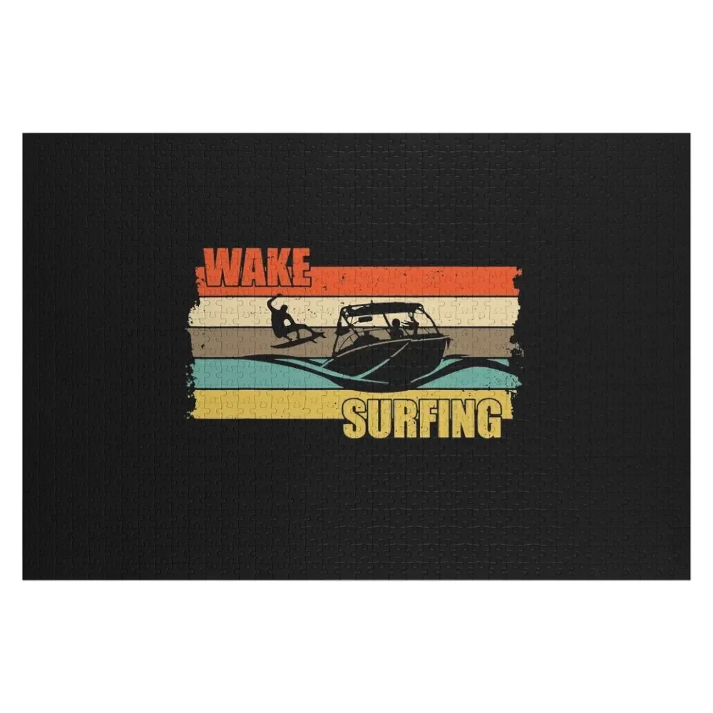 

Wake Surfing Wakesurfing Boat Lake Surf Jigsaw Puzzle Personalised Jigsaw Christmas Gifts Puzzle