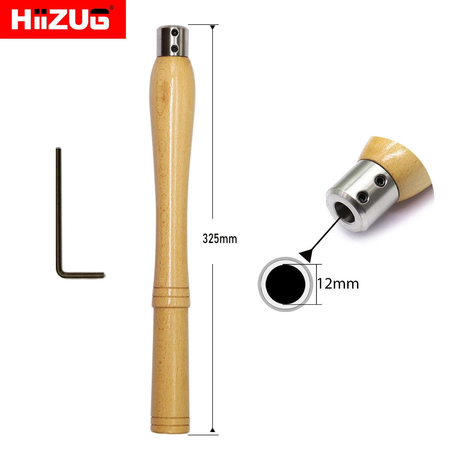 Wood Turning Lathe Tools Carbide Tipped Lathe Chisel Handle Tool for Woodworking Hobbyists DIY Carpenter