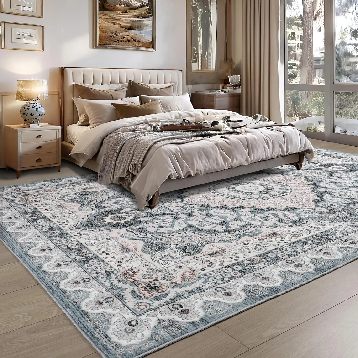 Washable Vintage Area Rug 3