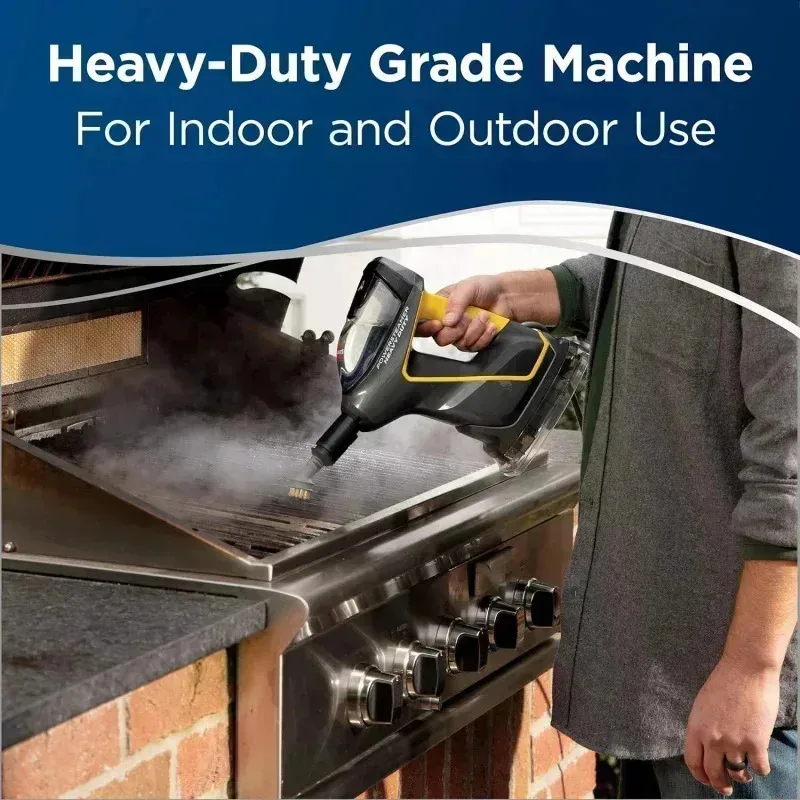 PMD4-ABISSELS Power Steamer Сверхмощная паровая швабра 3-в-1 и портативная SteamShot для внутреннего и наружного использования: гараж, мастерская Aut,