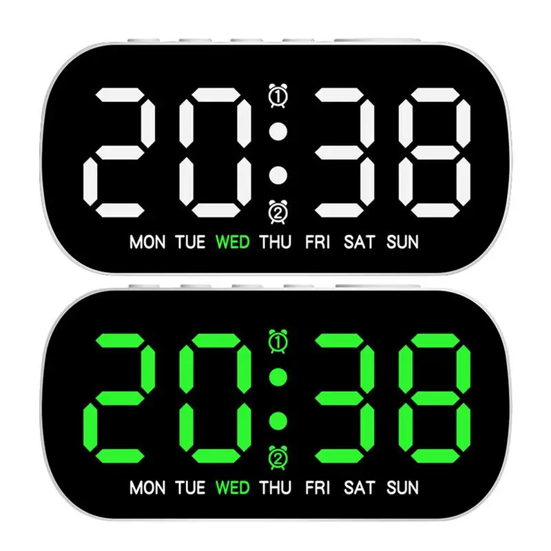 

LED Alarm Clock 12/24H LED Digital Table Clock Portable Multipurpose Table Clock Household Alarm Clock For Desk Bedroom Children