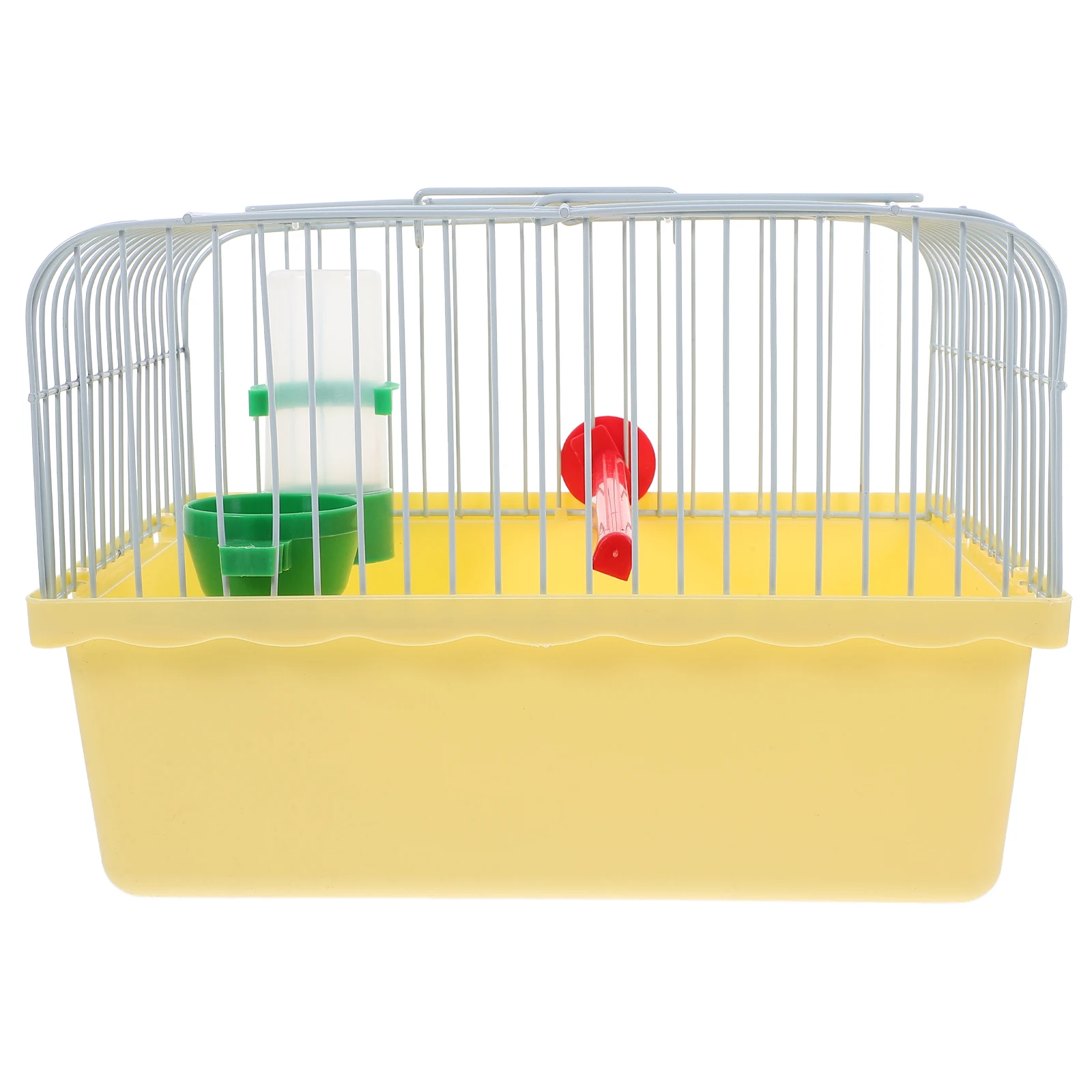 

Portable Bird Cage For Travel Spacious Lovebirds Cage With Perch Food Box Water Dispenser Durable Easy Clean Small Pet Carrier