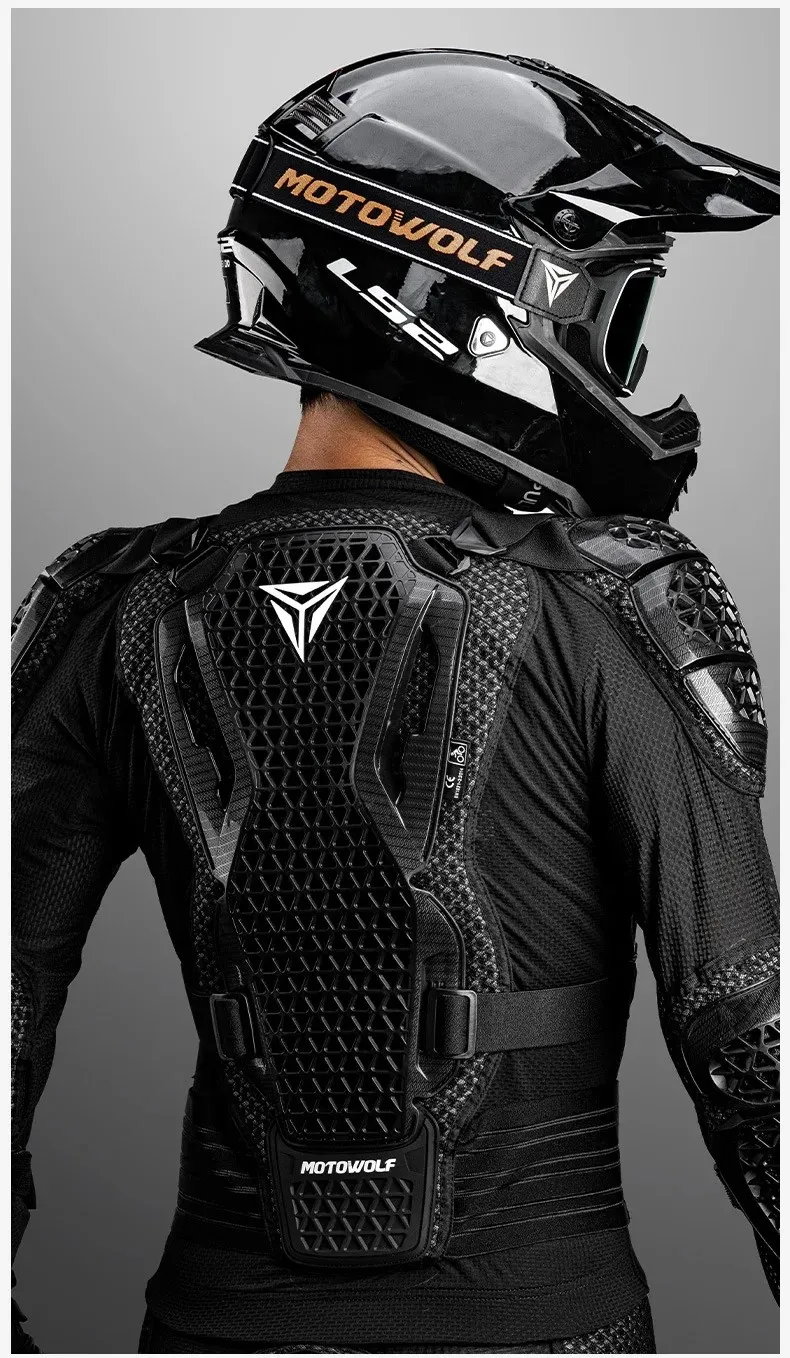 Motorradjacke Herren Damen Motorrad Ganzkörperpanzer Jacke Moto Turtle Motocross Racing Jacke CE-geprüfte Schutzausrüstung – Detail 8