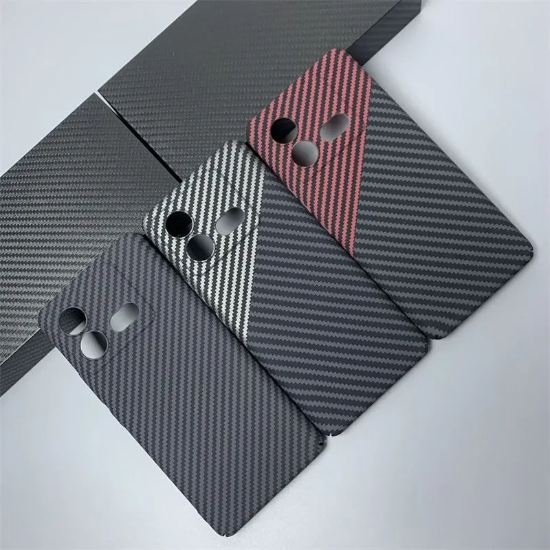 Carbon Fiber Stripe PC Case For VIVO IQOO Neo 8 Pro Acrylic Silicone Material Phone Case For IQOO Neo8 Back Cover Funda Kevlar