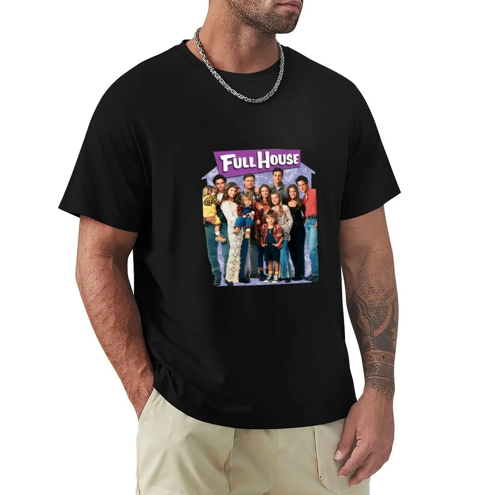 Full House America US T-Shirt new edition oversized anime stuff tops clothes for men