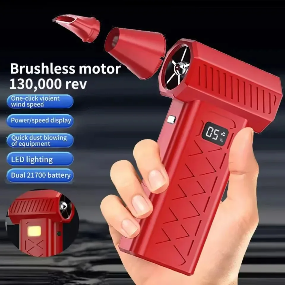 

2025 Winter Snow Emergency Lighting Rescue Tools, Portable Snow Blowing Tools, Brushless Electric Dust Blowers, Turbo Jet Fans