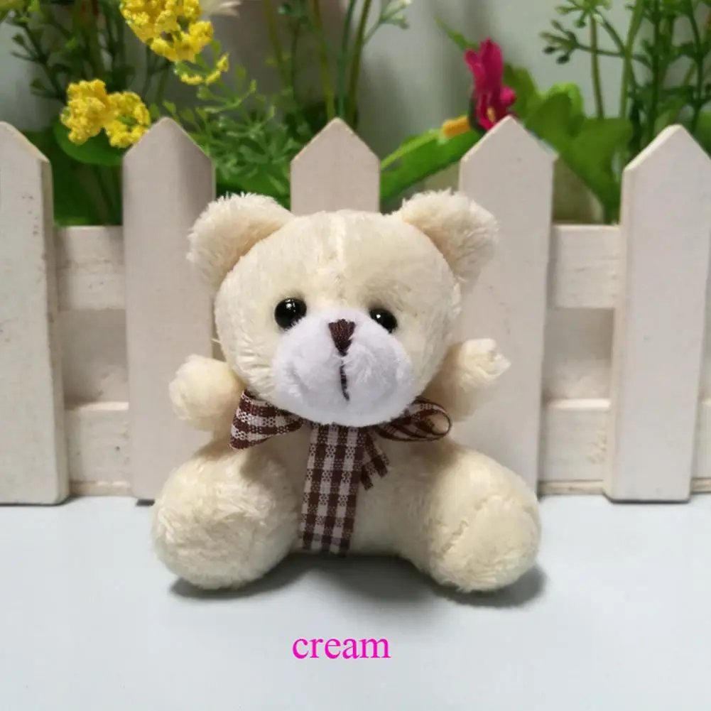 Plush Bear Pendant Cute Mini Bear Doll Stuffed Soft Keychain Pendant Toy Pp Cotton 5.5cm