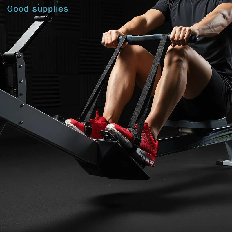 nimbleUniversal Rowing Machine Foot Straps 2Pcs Adjustable Durable Nylon Anti-Slip Secure Buckle for Home Outdoor Rowing Fitness