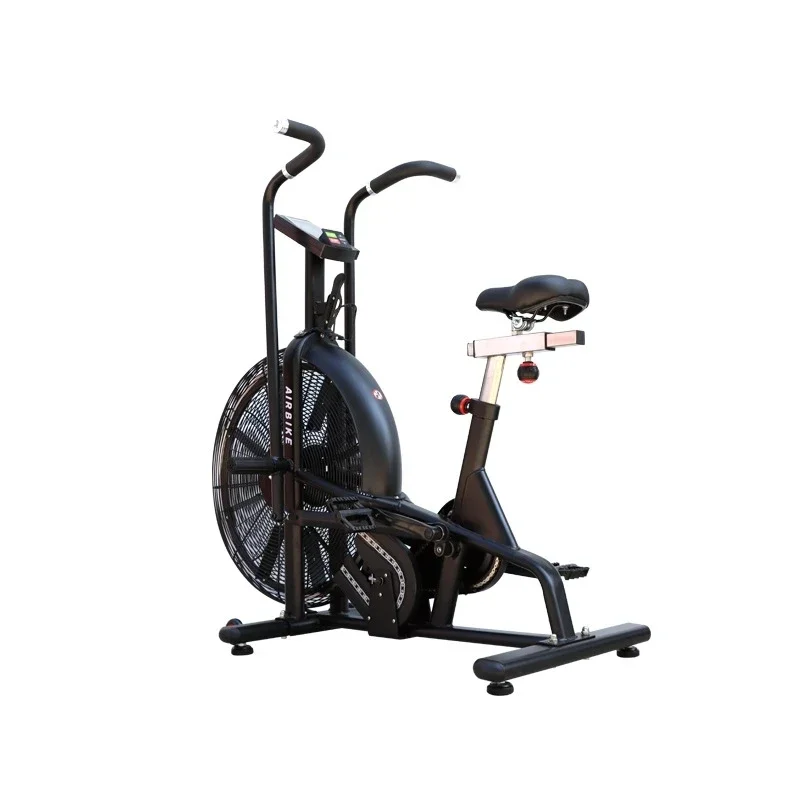 

l OEM Custom Commercial Gym Spinning Bike Big Wheel Wind Resistance Indoor Fitness Bike Unisex Silent Fan Bike